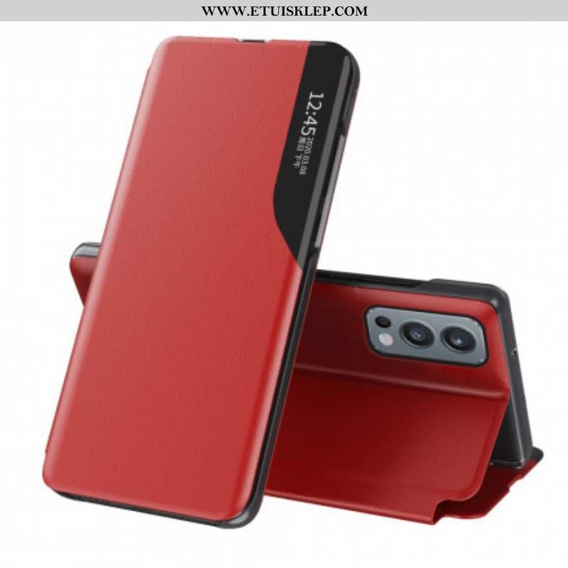 Etui Na Telefon do OnePlus Nord 2 5G Teksturowana Sztuczna Skóra